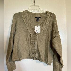 NWT Forever 21 Green Cardigan Size S